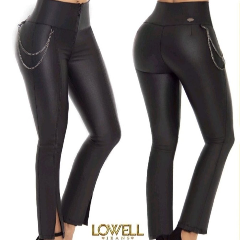 Jeans Colombian, Brand LOWELL. Leather Jeans